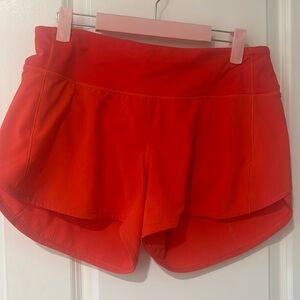 Lululemon soeed up short, size 8, 4”